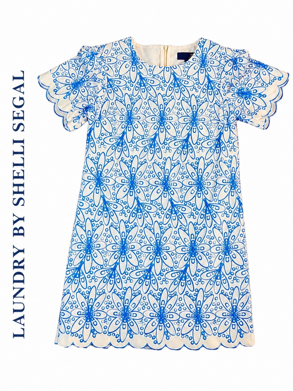 Laundry by Shelli Segal Cotton Eyelet Shift Dress